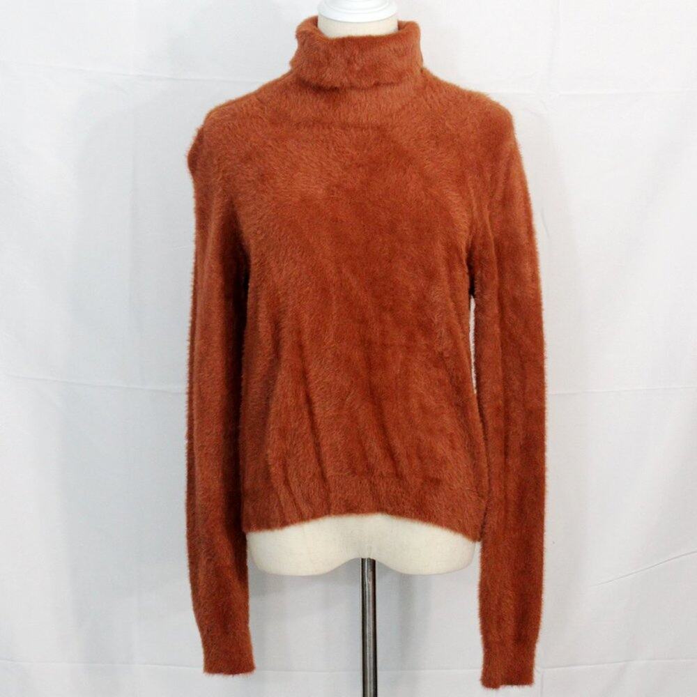 Nordstrom Halogen Turtleneck Faux Fur Sweater Size S